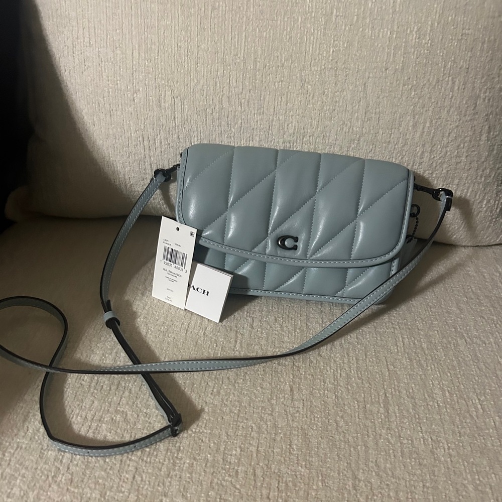 Coach light blue Hayden Quilted Leather Crossbody